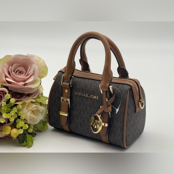 Michael Kors Bedford Extra-Small Logo Duffle Crossbody Bag - Picture 3 of 15